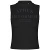 Women's high neck crop vest Thumbnail