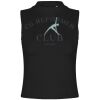Women's high neck crop vest Thumbnail